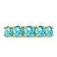 Goldplattierter Silberring mit Paraiba Quarz