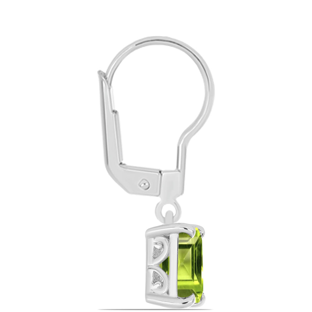 Silberohrringe mit Peridot aus Changbai 4 