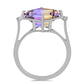 Silberring mit Anahi Ametrin und weißem Topas