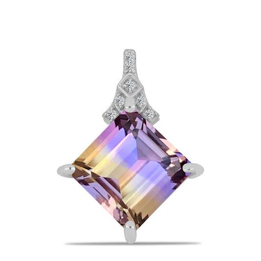 Silberanhänger mit Anahi Ametrin und weißem Topas