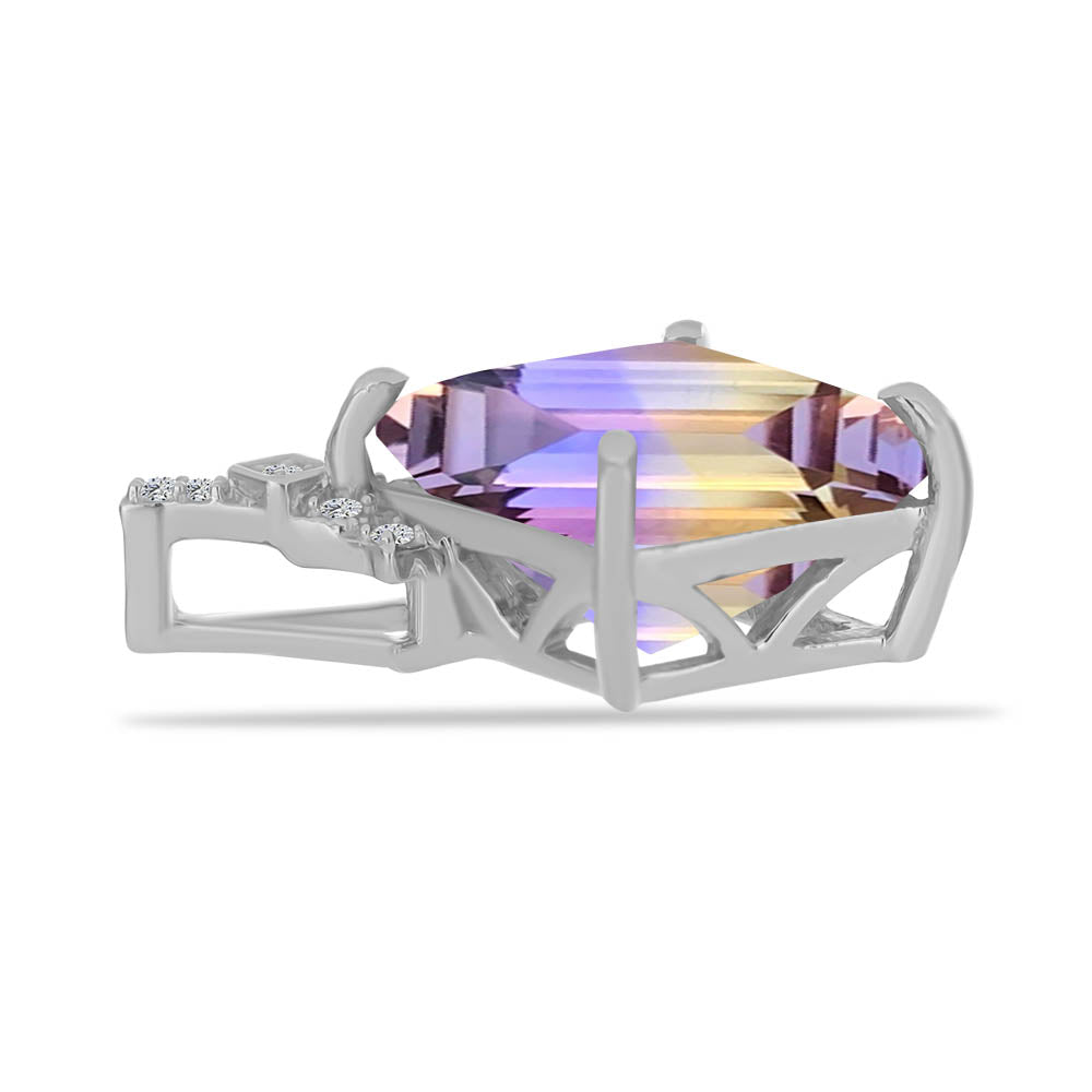 Silberanhänger mit Anahi Ametrin und weißem Topas 2 