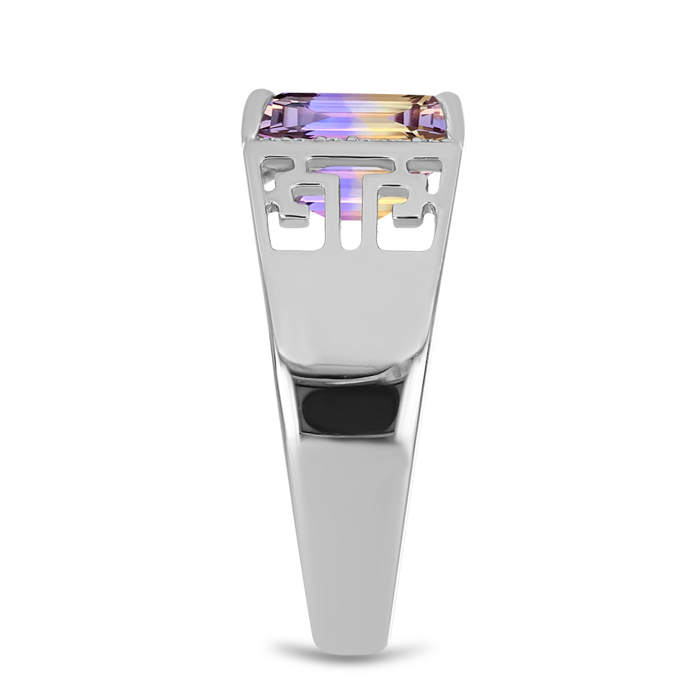 Silberring mit Anahi Ametrin und weißem Topas