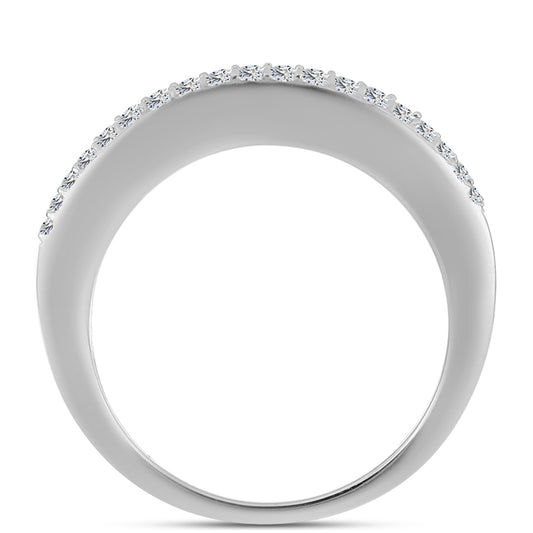 Silberring mit australischem blauem Saphir und weißem Topas