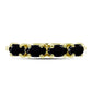 Goldplattierter Silberring mit schwarzem Onyx