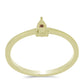 Goldplattierter Silberring mit Cognac-Diamant