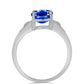 Silberring mit australischem blauem Saphir