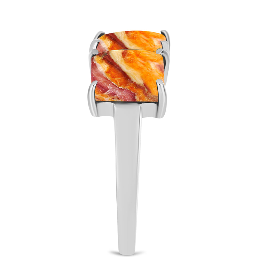 Silberring mit Löwenpfoten-Jaspis