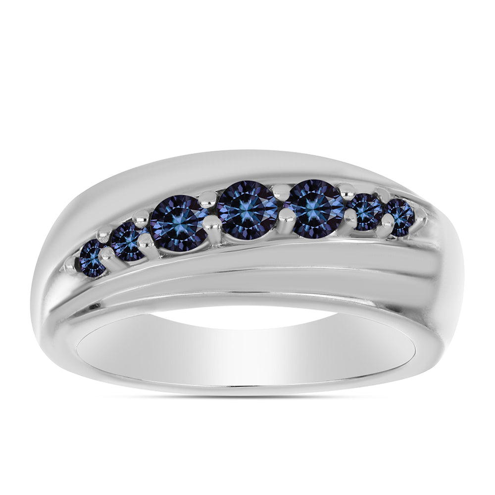 Silberring mit "Imperial lilafarbenem" Moissanit