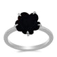 Silberring mit Obsidian