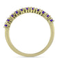 Goldplattierter Silberring mit marokkanischem Amethyst