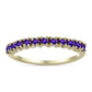 Goldplattierter Silberring mit marokkanischem Amethyst
