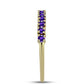 Goldplattierter Silberring mit marokkanischem Amethyst