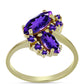 Goldplattierter Silberring mit marokkanischem Amethyst