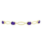 Goldplattiertes Silberarmband mit marokkanischem Amethyst