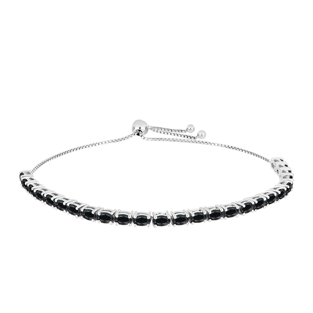 Silberarmband mit Obsidian 1 