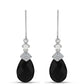 Silberohrringe mit Obsidian und weißer Süßwasserperle