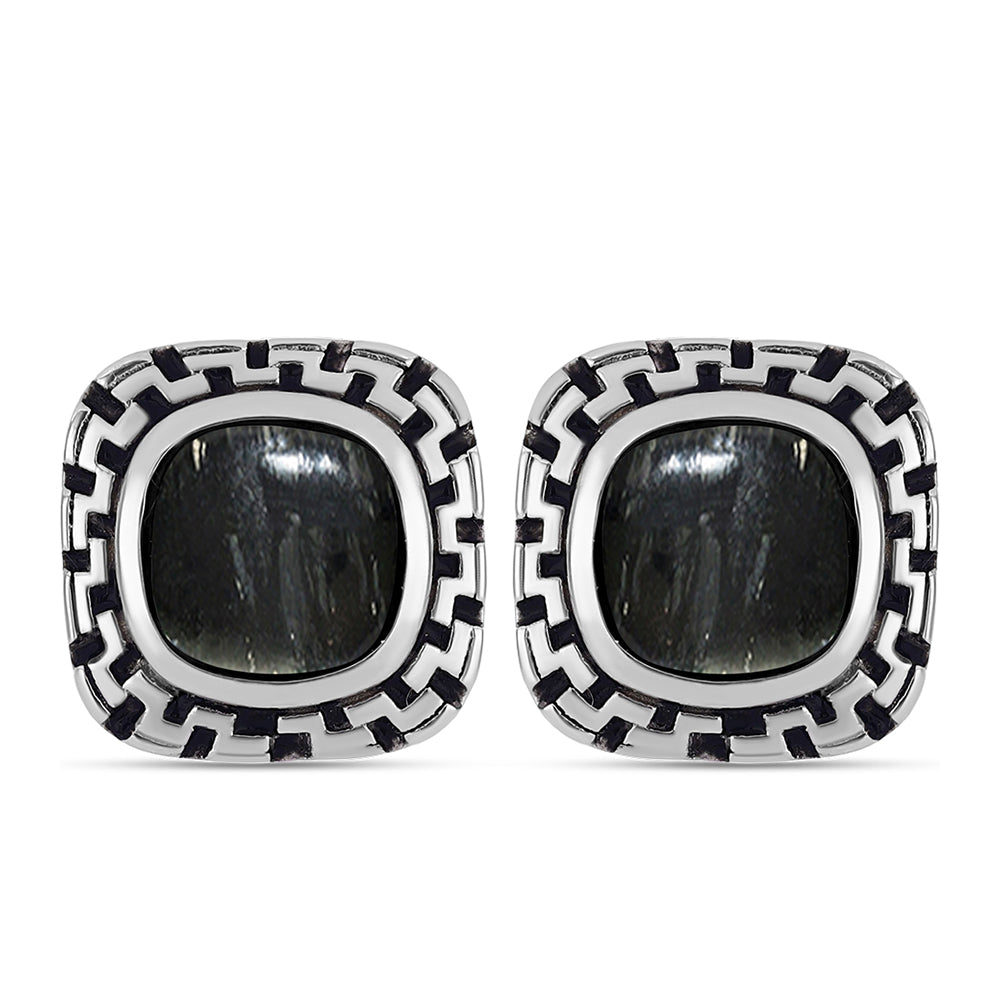 Silberohrringe mit Picasso Jaspis