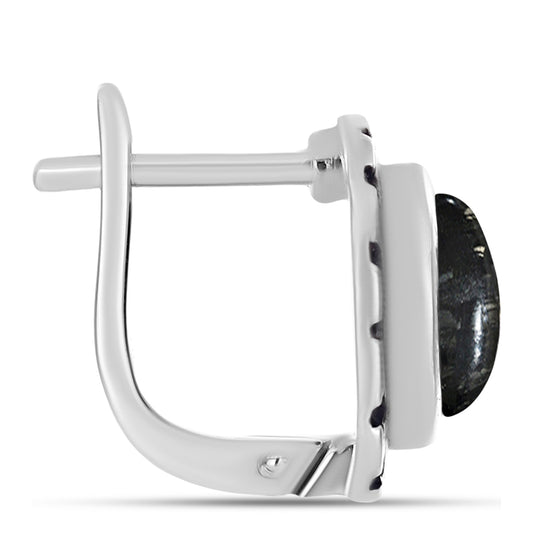 Silberohrringe mit Picasso Jaspis