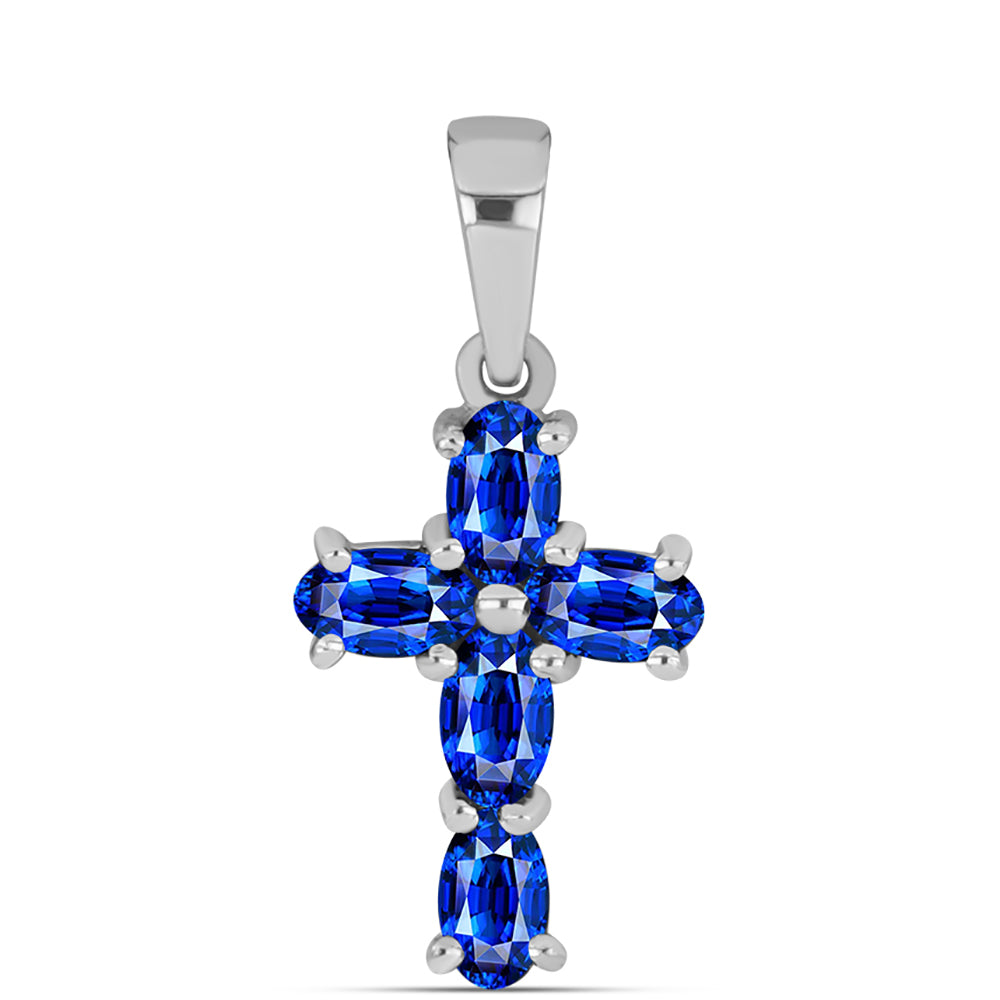 schmuckgarnitur aus Silber mit australischem blauem Saphir 4 