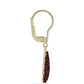 Goldplattierte Silberohrringe mit Barton Granat
