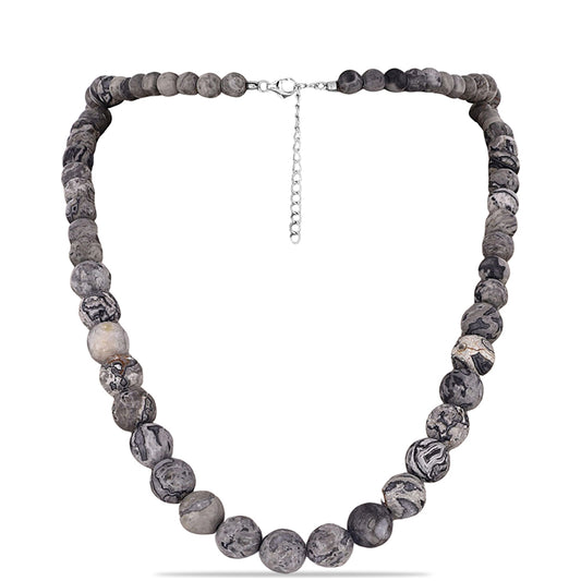 Nugget Halskette mit Picasso Jaspis