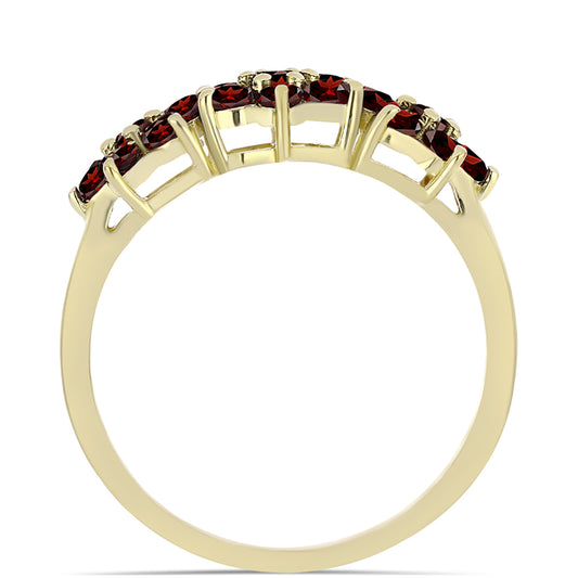 Goldplattierter Silberring mit Barton Granat