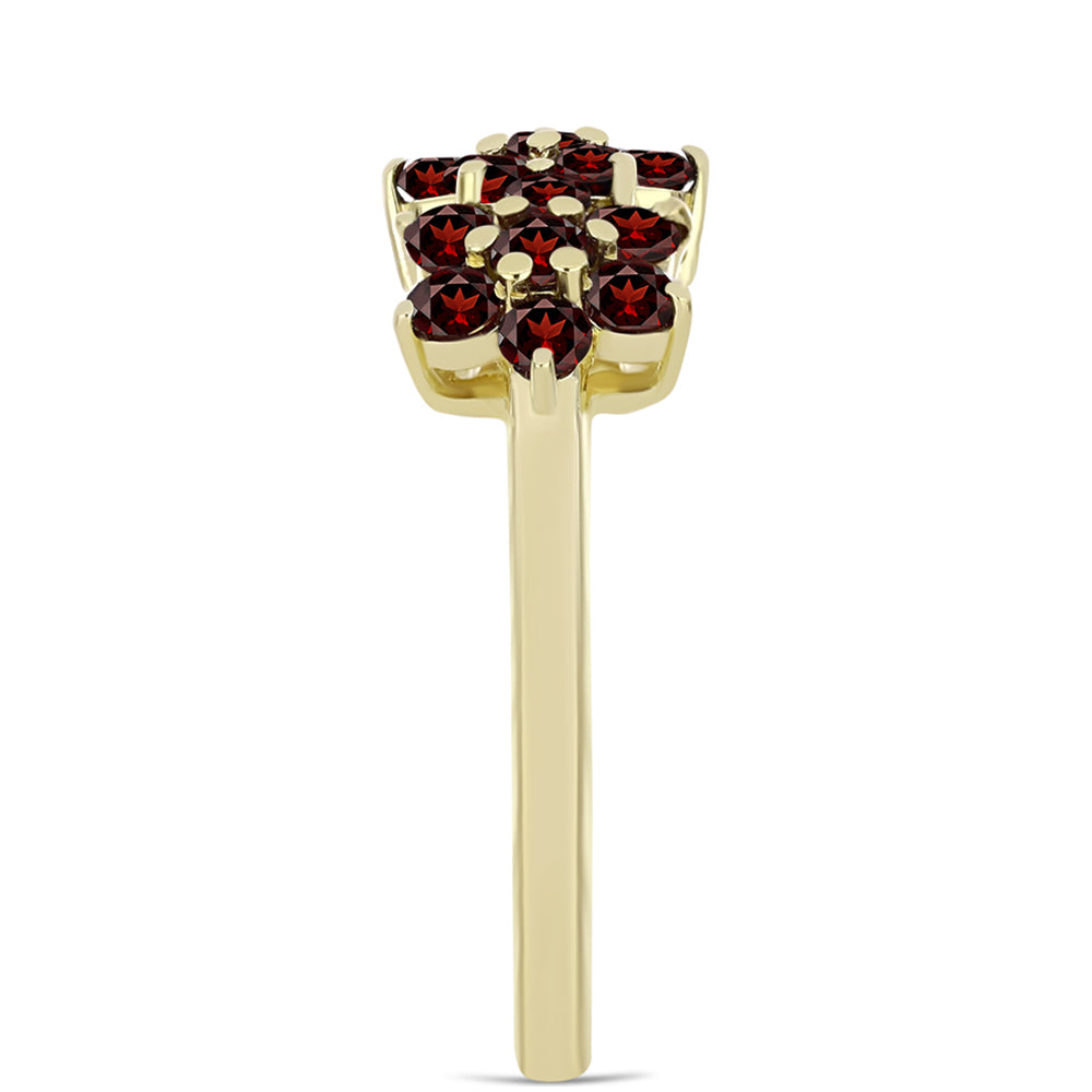 Goldplattierter Silberring mit Barton Granat