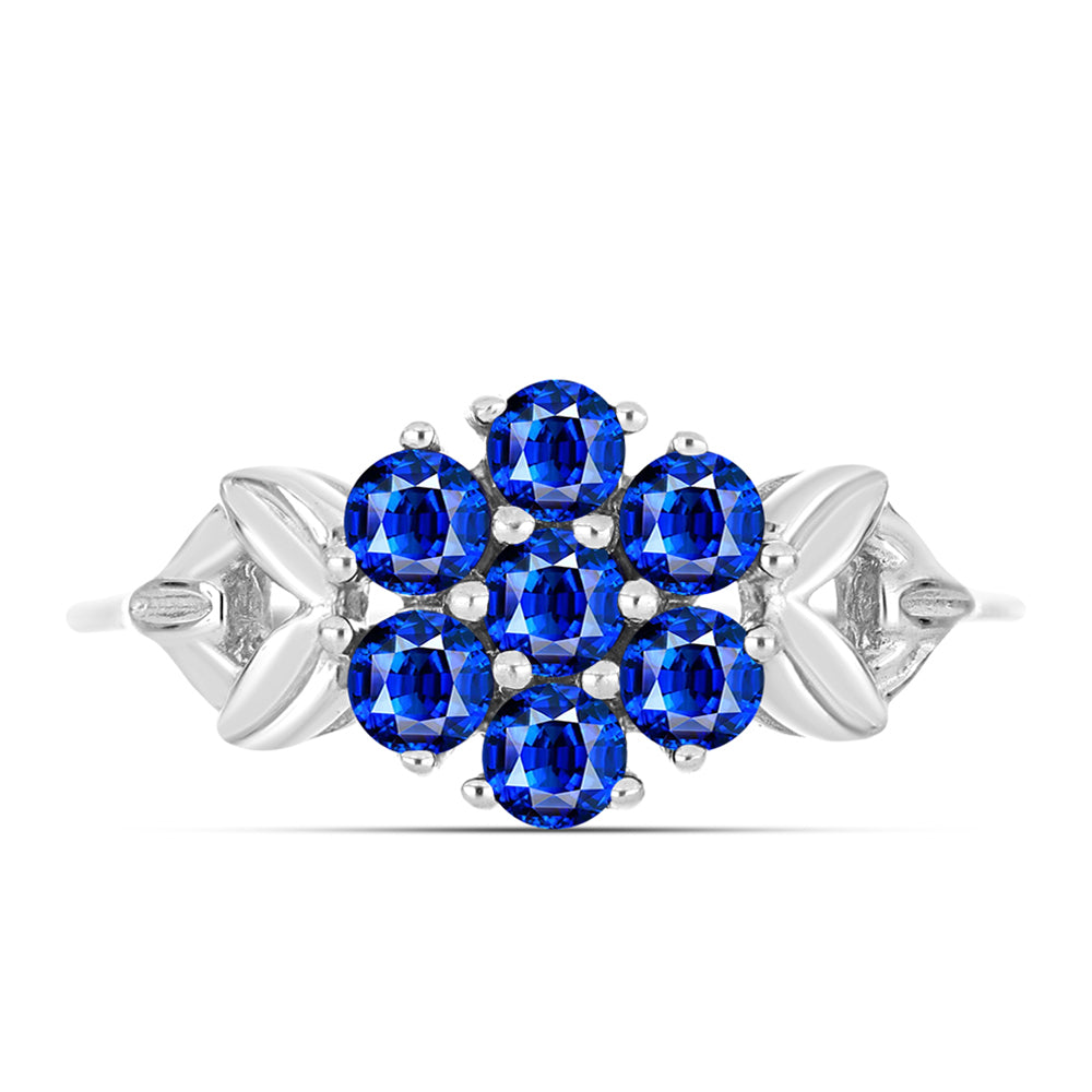 Silberring mit australischem blauem Saphir