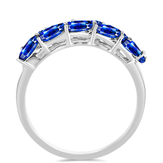 Silberring mit australischem blauem Saphir