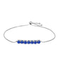 Silberarmband mit australischem blauem Saphir