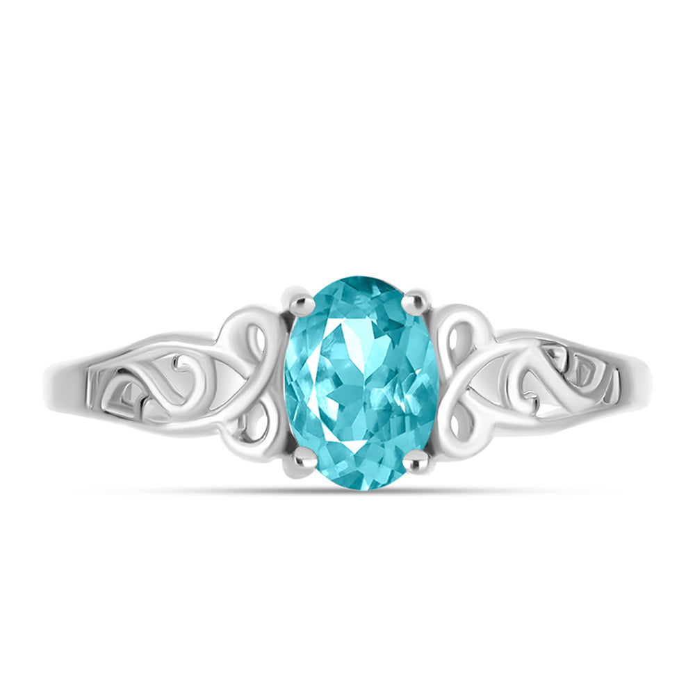 Silberring mit Paraiba Quarz