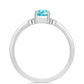 Silberring mit Paraiba Quarz