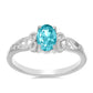 Silberring mit Paraiba Quarz