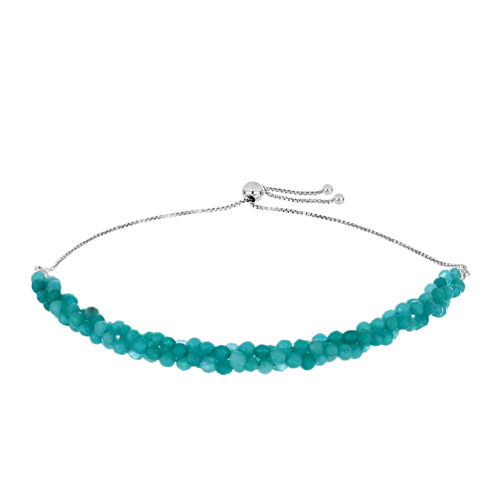 Silberarmband mit Paraiba Quarz 1 