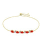 Goldplattiertes Silberarmband mit äthiopischem rotem Opal aus Lega Dembi und weißem Topas