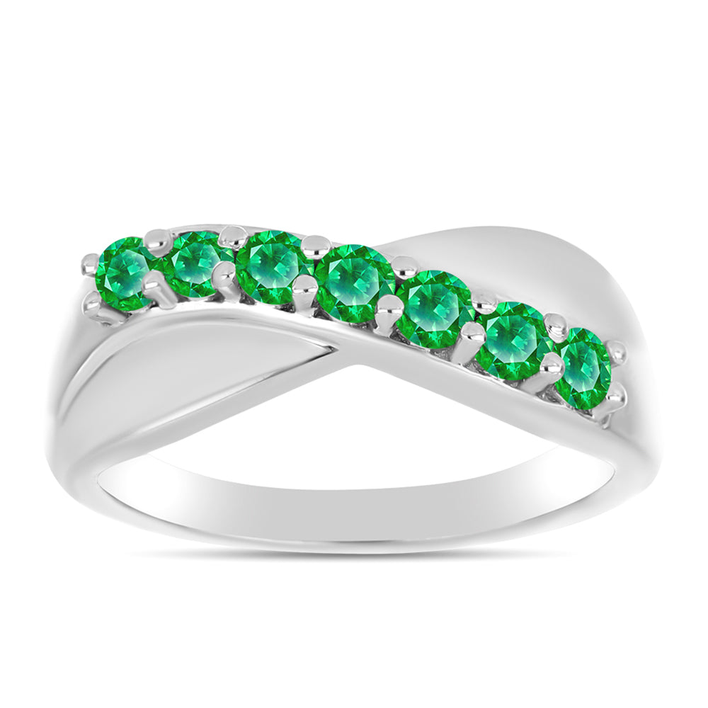 Silberring mit Kijani-Granat 3 