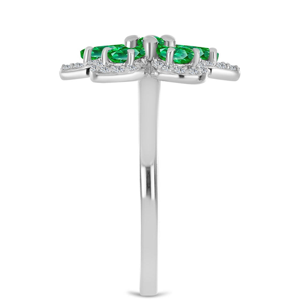 Silberring mit Kijani-Granat 4 