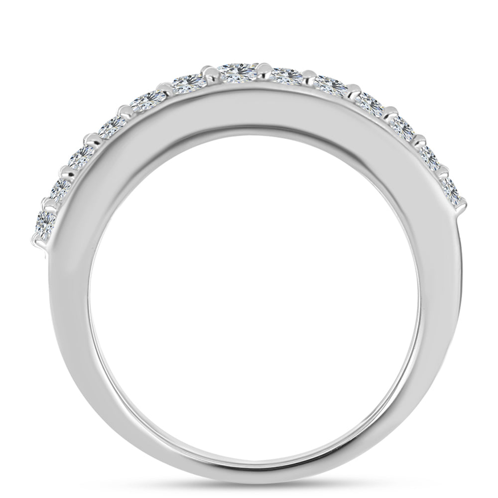 Silberring mit Paraiba Quarz und weißem Topas 3 