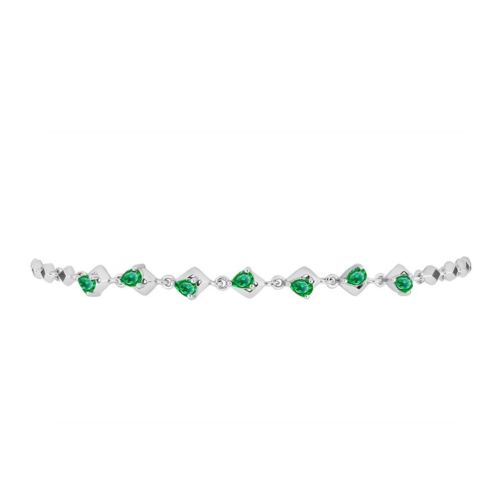 Silberarmband mit Kijani-Granat 2 