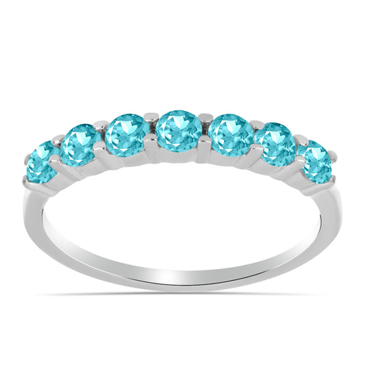 Silberring mit Paraiba Quarz