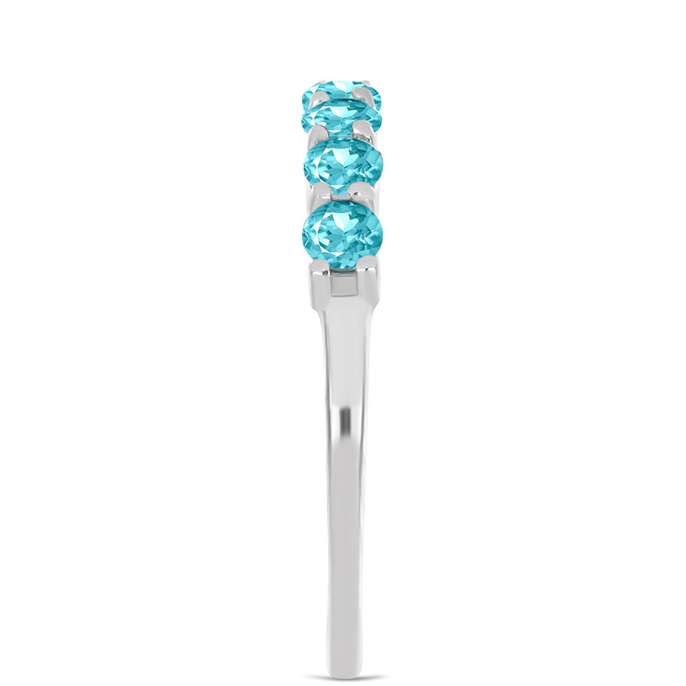 Silberring mit Paraiba Quarz 4 