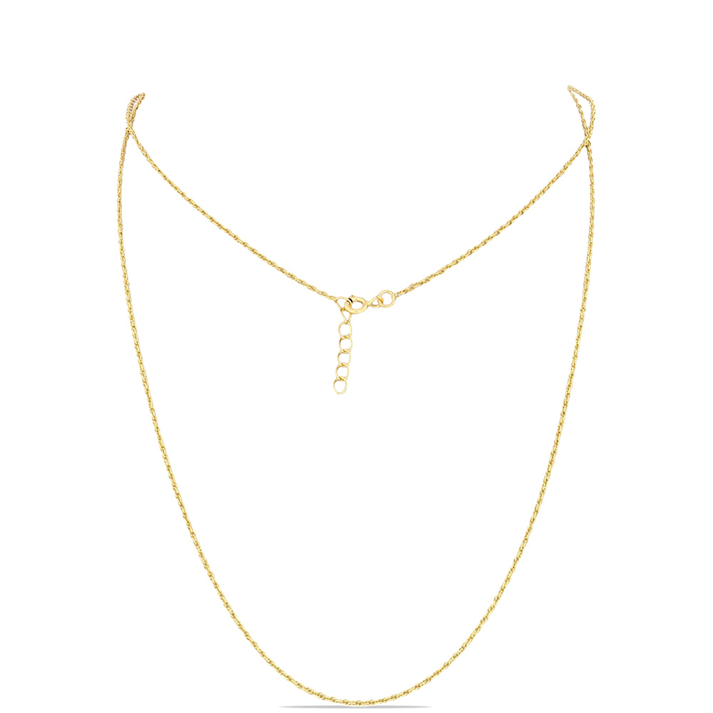 Goldplattierte Silberhalskette 1 