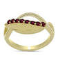 Goldplattierter Silberring mit Rhodolith Granat