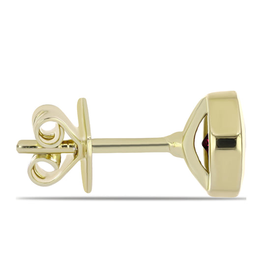 Goldplattierte Silberohrringe mit Rhodolith Granat