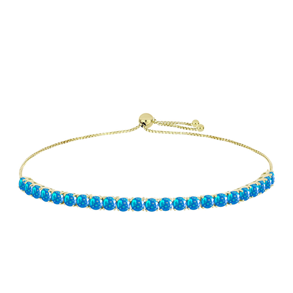 Goldplattiertes Silberarmband mit äthiopischem Paradiese-Opal 1 