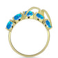 Goldplattierter Silberring mit äthiopischem Paradiese-Opal