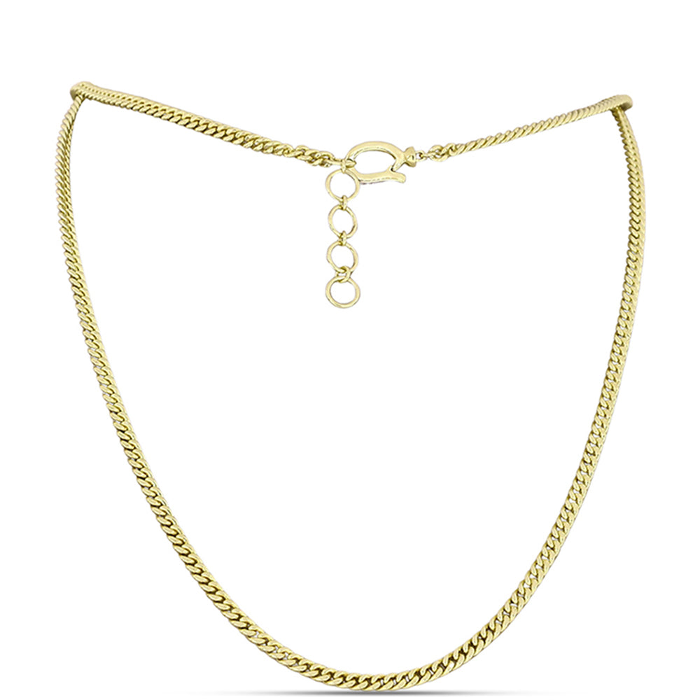 Goldplattierte Silberhalskette 1 