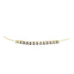 Goldplattiertes Silberarmband mit weißem Diamant