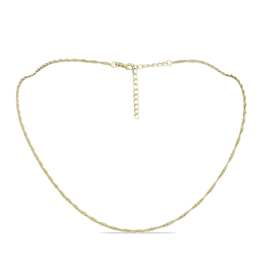Goldplattierte Silberhalskette
