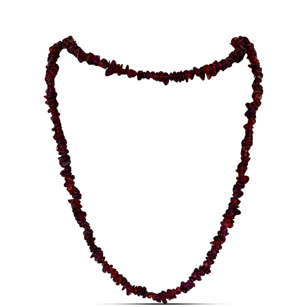 Schmuckgarnitur aus Nugget mit Rhodolith Granat